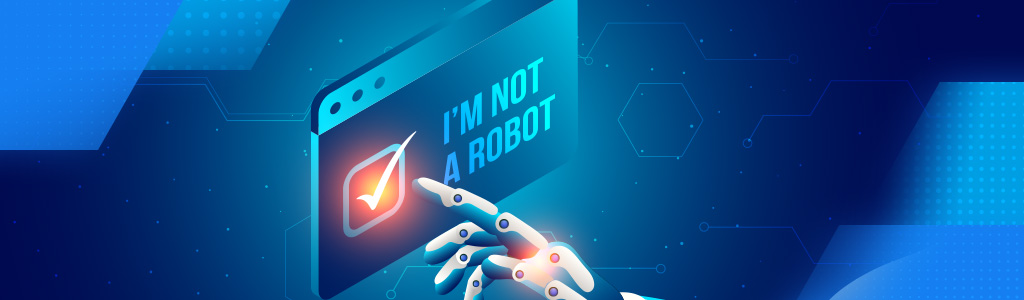 Turing text "Nie jestem robotem"